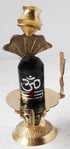 Brass Shiv Ling Black Stone 0.2Kg